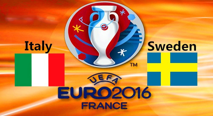 Italy vs Sweden in Euro 2016