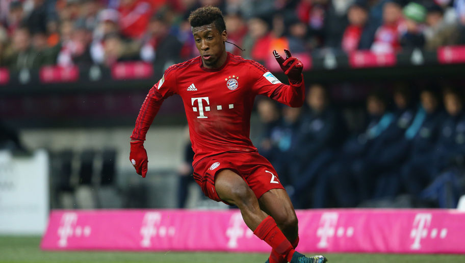 of Muenchen battles for the ball with of Berlin during the Bundesliga match between FC Bayern Muenchen and Herha BSC Berlin at Allianz Arena on November 28, 2015 in Munich, Germany.